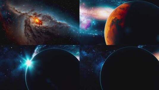 火星宇宙星空场景高清在线视频素材下载