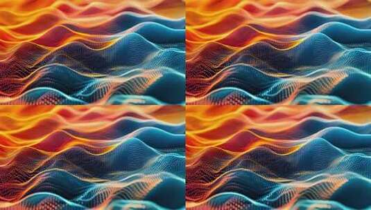 动感抽象波浪线条背景高清在线视频素材下载