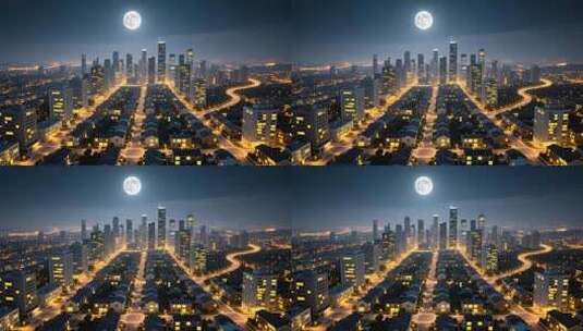 万家灯火过年小区团圆团聚居民楼春节夜晚高清在线视频素材下载