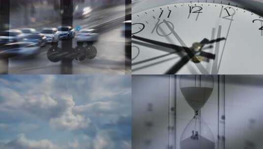 时间时钟意境抽象概念时间流逝飞逝延时地产高清在线视频素材下载