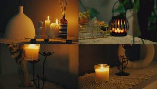 氛围感水疗蜡烛高清在线视频素材下载