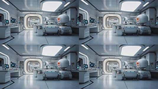 未来科技感实验室场景高清在线视频素材下载