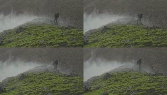 冰岛旅行的摄影师高清在线视频素材下载