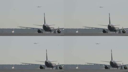 准备降落的飞机高清在线视频素材下载