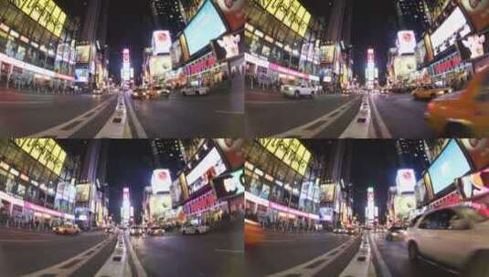 夜晚城市街道交通延时高清在线视频素材下载