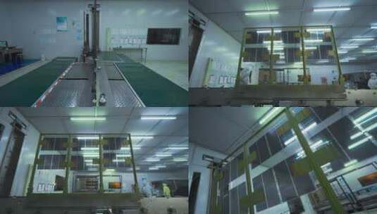 工业科技视频玻璃屏幕挂壁晾晒环节慢镜头高清在线视频素材下载