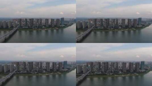 湖南长沙城市风光航拍高清在线视频素材下载