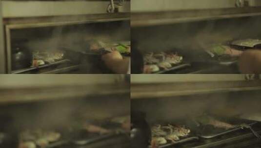 蒸锅蒸笼蒸箱后厨高清在线视频素材下载