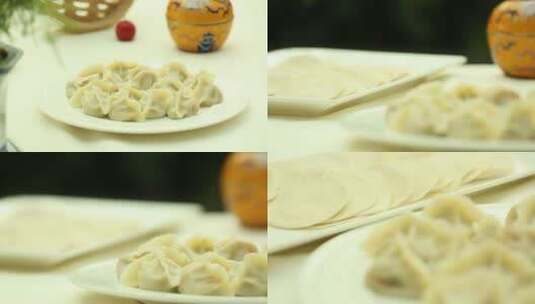 【镜头合集】过节团聚吃饺子高清在线视频素材下载