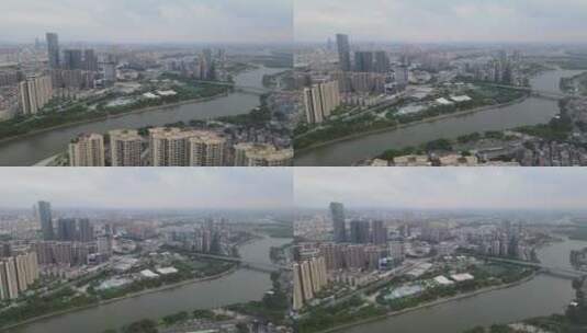东莞万江城市景观高清在线视频素材下载