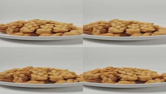 小麻花休闲食品4k视频旋转展示高清在线视频素材下载