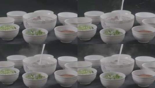一碗羊汤的特写展示LOG高清在线视频素材下载