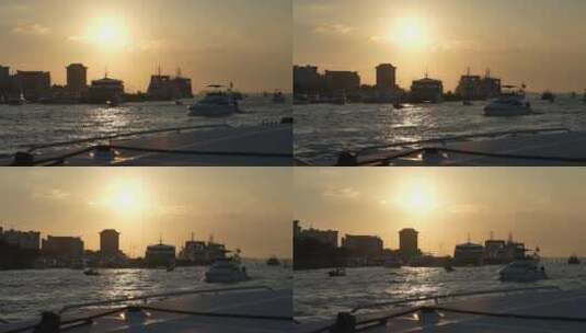 海上夕阳高清在线视频素材下载