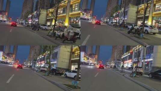 城市道路马路街头景象实拍高清在线视频素材下载