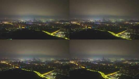 台州椒江延时夜景全景高清在线视频素材下载