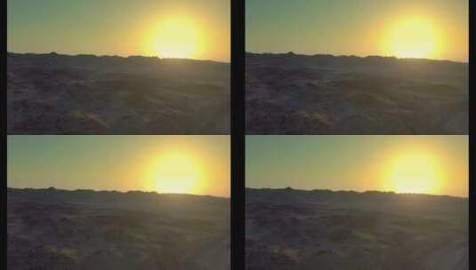 夕阳下的美景高清在线视频素材下载
