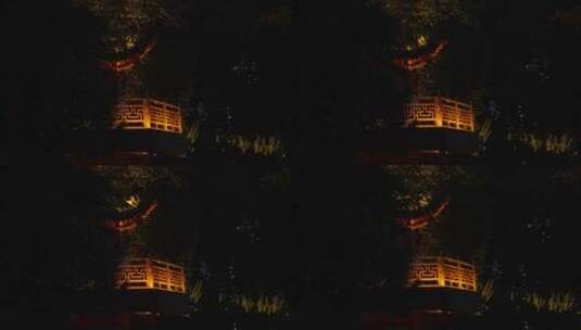 武汉夜上黄鹤楼表演高清在线视频素材下载