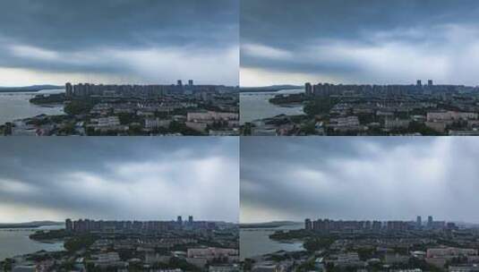 夏天城市暴雨延时摄影4k高清在线视频素材下载