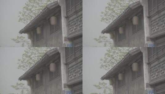 【空镜】4k江南建筑-古镇街景房檐-log原片高清在线视频素材下载