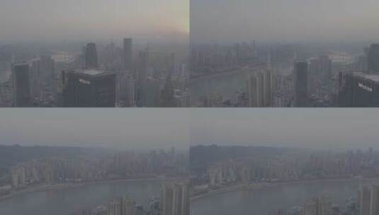 俯瞰重庆 雾都 山城高清在线视频素材下载