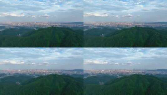 4K航拍长沙谷山城市全景高清在线视频素材下载
