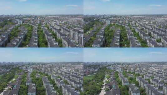 航拍扬州城市建筑高清在线视频素材下载