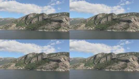 断层和岩石的航拍高清在线视频素材下载