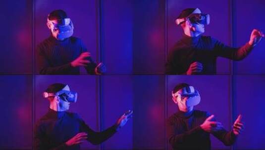 虚拟现实vr眼镜高清在线视频素材下载