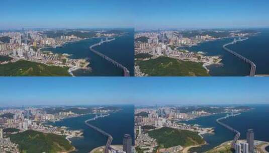 城市海岸线 海滨城市高清在线视频素材下载