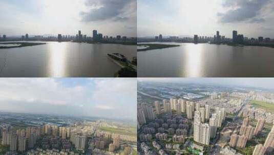 无锡市宜兴城市航拍4k原片高清在线视频素材下载