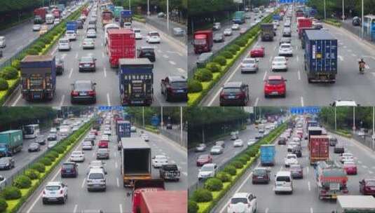 交通繁忙的道路高清在线视频素材下载