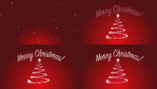 雪花圣诞树背景高清在线视频素材下载