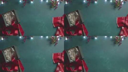 圣诞节装饰礼盒高清在线视频素材下载