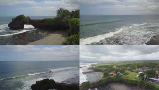 4K航拍-巴厘岛海神庙合集高清在线视频素材下载