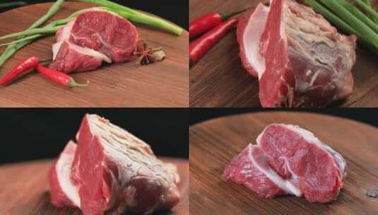4K有机新鲜牛肉展示合集高清在线视频素材下载