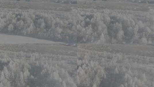 阿尔山百里雾凇御3航拍4k60p高清在线视频素材下载