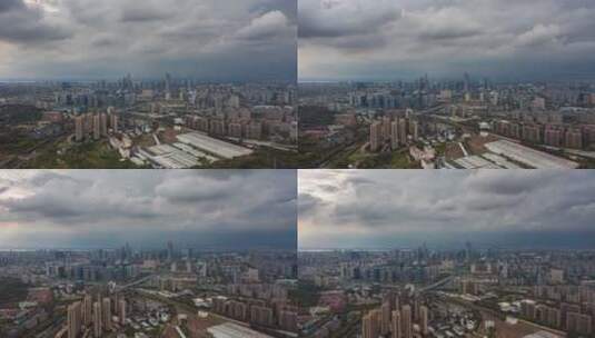南京城市航拍建邺区河西新城金融城繁华高清在线视频素材下载