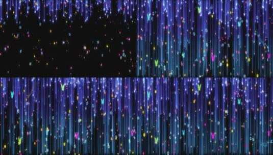 teamlab 花海 粒子花 瀑布 水帘高清在线视频素材下载