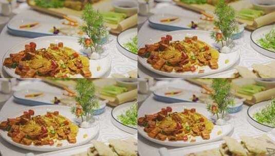 美食菜系油焖大虾高清在线视频素材下载