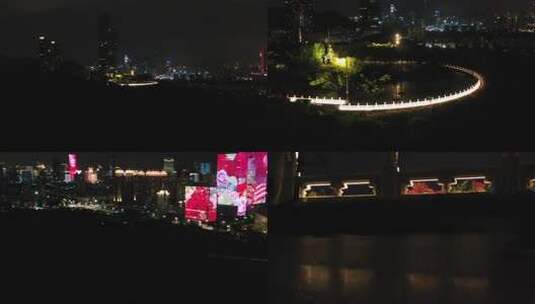 深圳建党100周年无人机表演高清在线视频素材下载