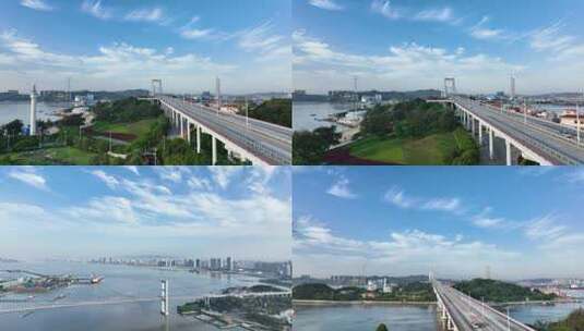 汕头海湾大桥4K高清在线视频素材下载