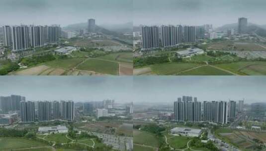 城市发展视频深圳光明区高层地产楼盘高清在线视频素材下载