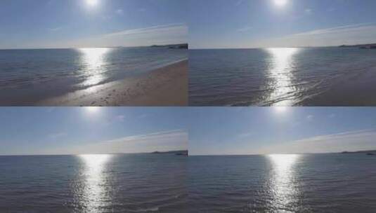 北威尔士黑岩沙滩的美好一天高清在线视频素材下载