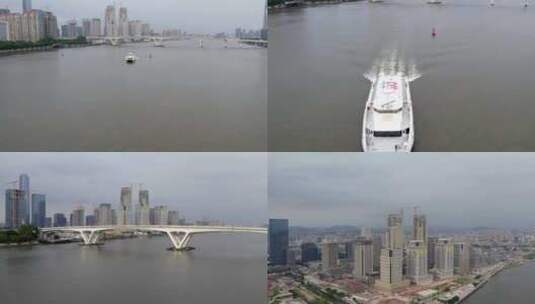 2023广州国际金融城航拍高清在线视频素材下载