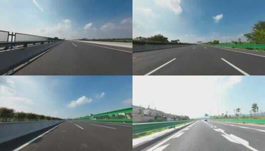 开车行驶在高速公路上高清在线视频素材下载
