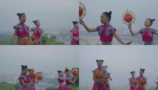民族风舞蹈表演高清在线视频素材下载