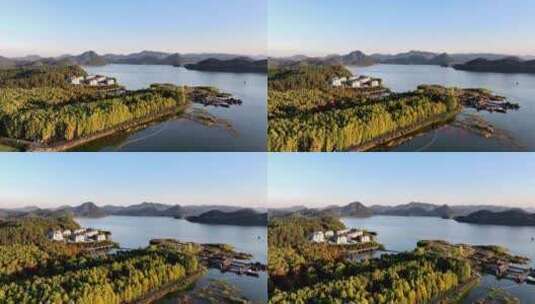 杭州临安青山湖风景区高清在线视频素材下载