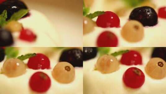 奶油水果蛋糕高清在线视频素材下载