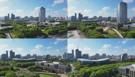 上海市世纪广场东方艺术中心高清在线视频素材下载