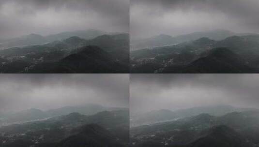 4k长沙谷山森林公园云雾缭绕高清在线视频素材下载